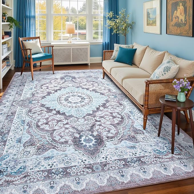 Macgace Washable Vintage Area Rug by Macgace