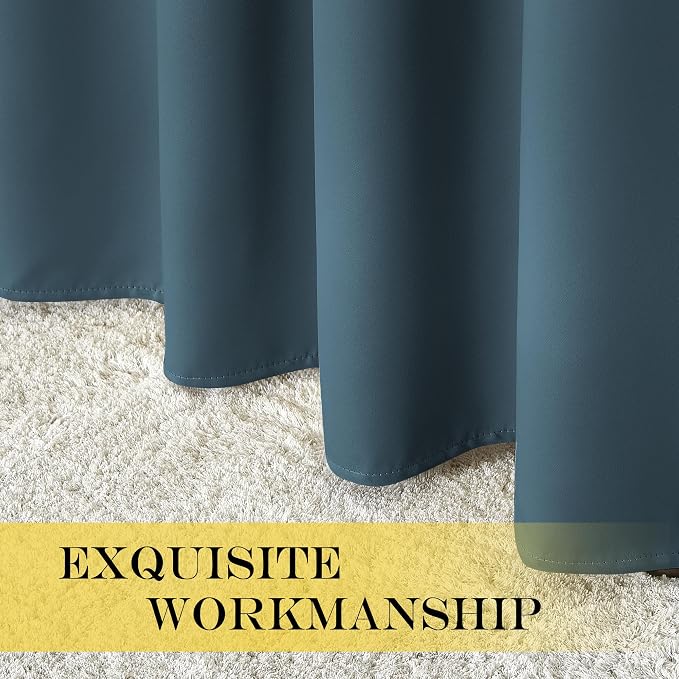 NICETOWN Blackout Short Curtain 63 inches Long - Image 4