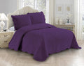 Fancy Linen 3pc Embossed Coverlet Bedspread Set Oversized Bed Cover Solid by Fancy+Linen