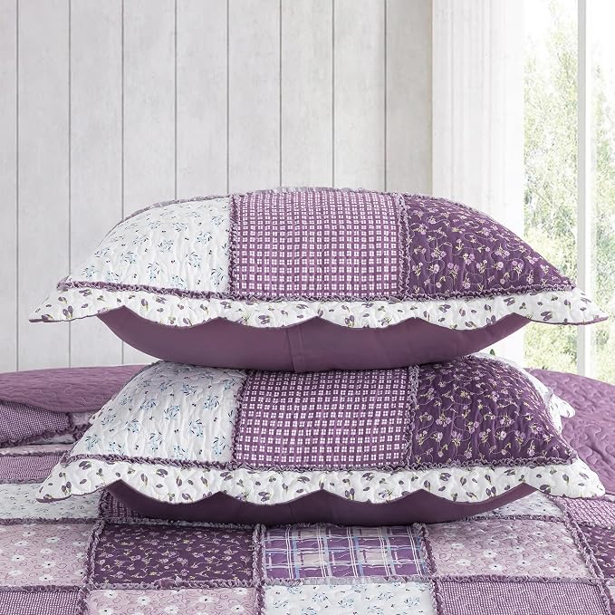 Etwel Lightweight Patchwork Queen Size Quilt Set - Image 6