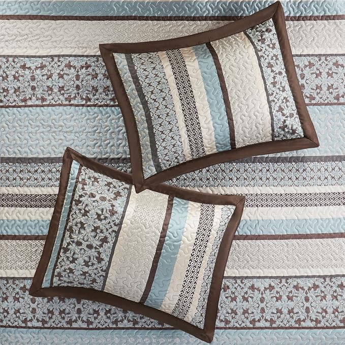 Madison Park King Quilt Bedding Set, Reversible Quilted Bedspread Set, - Image 7