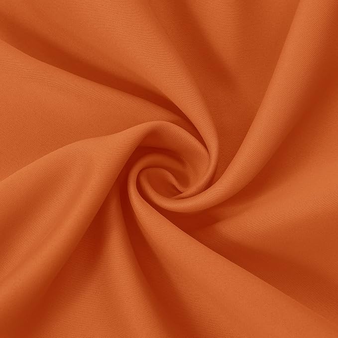 Blackout Curtains 42 x 84 inch/Orange Curtains Set of 2 Panels/Thermal - Image 6