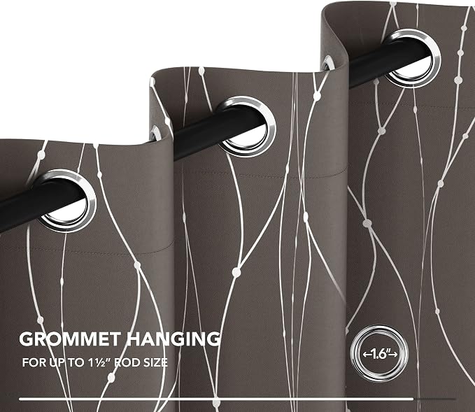 Deconovo Living Room Curtains 84 Inches Long, Thermal Insulated, Room Darkening - Image 7