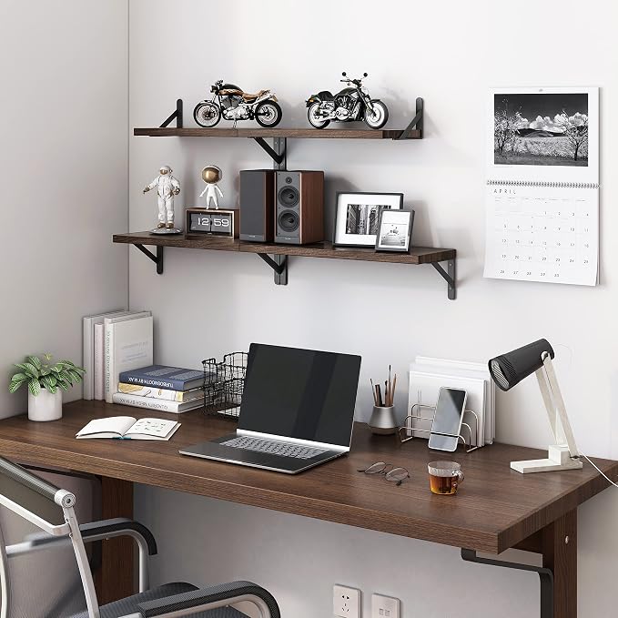 YGEOMER 4 Different Sizes Floating Shelves - Image 5