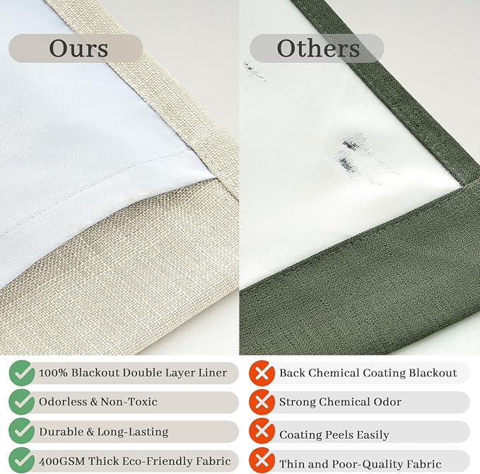 Extra Wide Pinch Pleated Blackout 102 Inch Long Curtains - Image 5