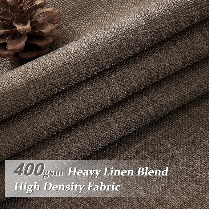 PleatedDrapes Dark Brown Blackout Curtains 86 Inches Long - Image 2