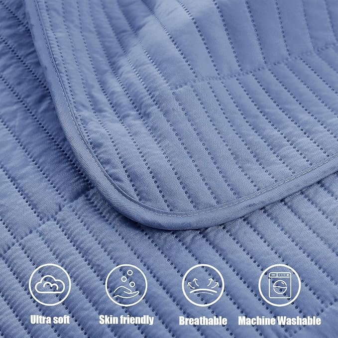 Whale Flotilla Ultra Soft Queen Quilt Bedding Set, Lightweight - Image 7