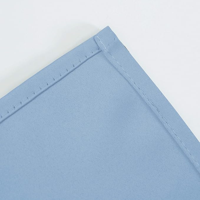 Sky Blue Thermal Blackout Curtains/52 x 54 Inch/Set of 2 Panels Room Darkening - Image 8
