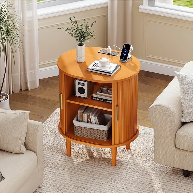 DHH Mid Century Modern Nightstand Set of 2 - Image 8