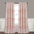 Thermal Insulated Window Curtains, Rustic Rod Pocket Drapes, Peach Pink by Homechoice+Decor