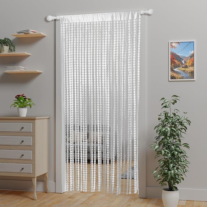 Vintage Copper Coin Pattern Door Curtain - Image 8