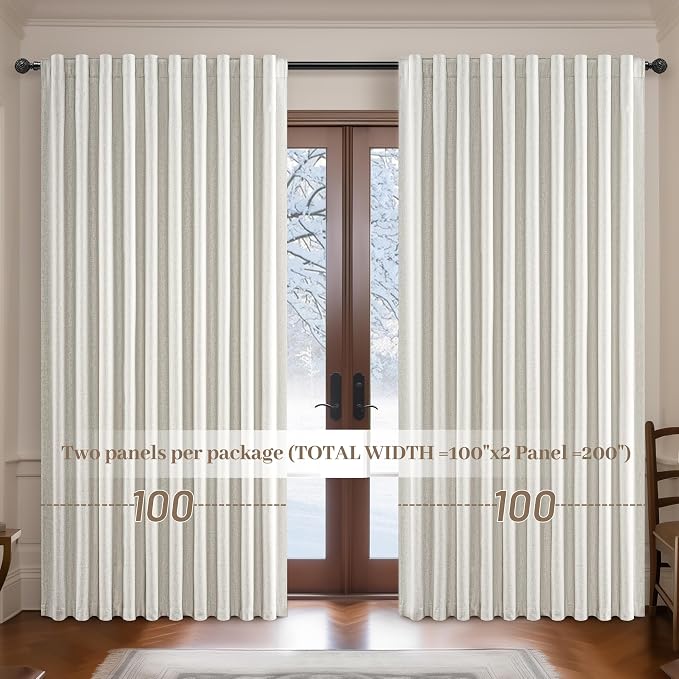 Extra Wide 100 Inch Blackout Curtains 102 Inches Long - Image 6