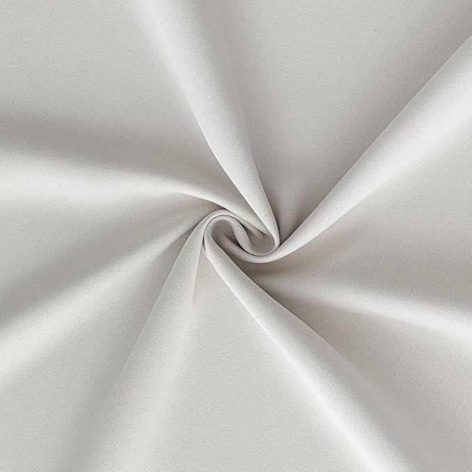 IGEMAEVE Blackout Curtains for Bedroom Grommet Greyish White 52" W x 108" L | - Image 6