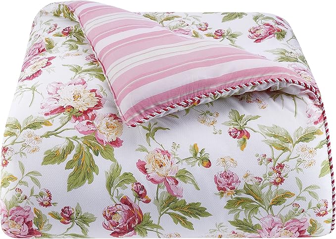 Waverly Forever Peony 4-Piece 100% Cotton Comforter Set - Image 4