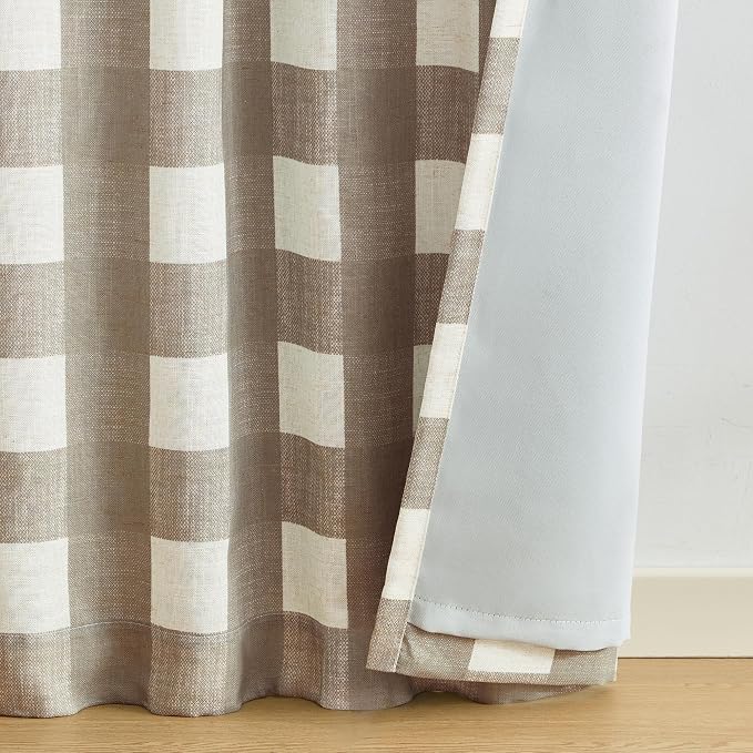 Grainger Rod Pocket Back Tab Window Curtain Panel, Espresso - Image 3