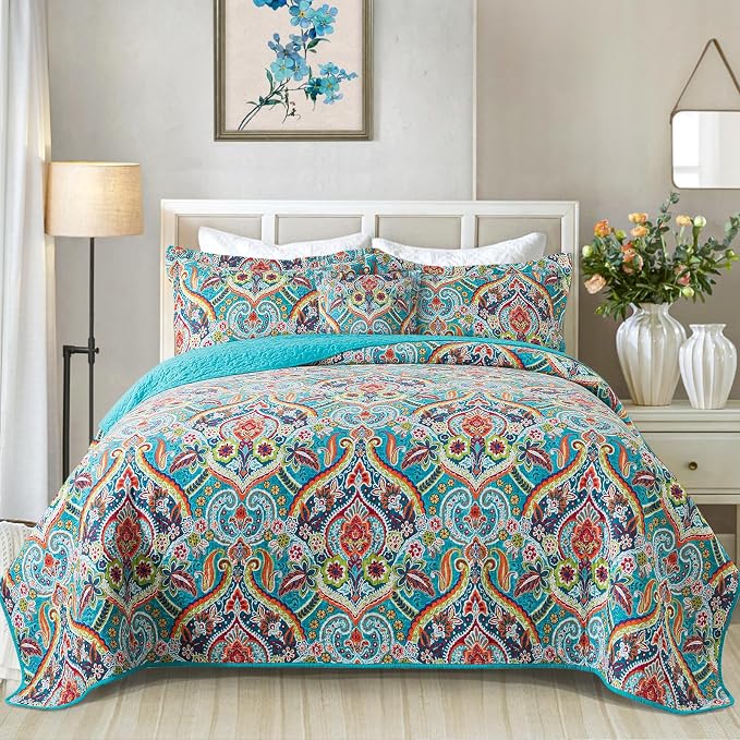 VAPUTAR Cotton Quilt King Bedding Set by VAPUTAR