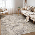 Nakagishi Boho 5x7 Area Rug Living Room Rugs Machine Washable Brown Gray | Soft by NakagishiAreaRug