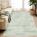 Latte&Fog 3x5 Entryway Green Area Rugs, Washable Small Rugs by LatteFog
