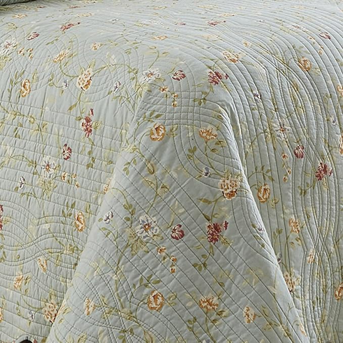 Waverly Garden Glitz 3-Piece Cotton Quilt Set – Full/Queen - - Image 3