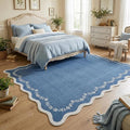 GarveeHome 6x9 Scalloped Area Rug Soft Washable Rug by GarveeHome