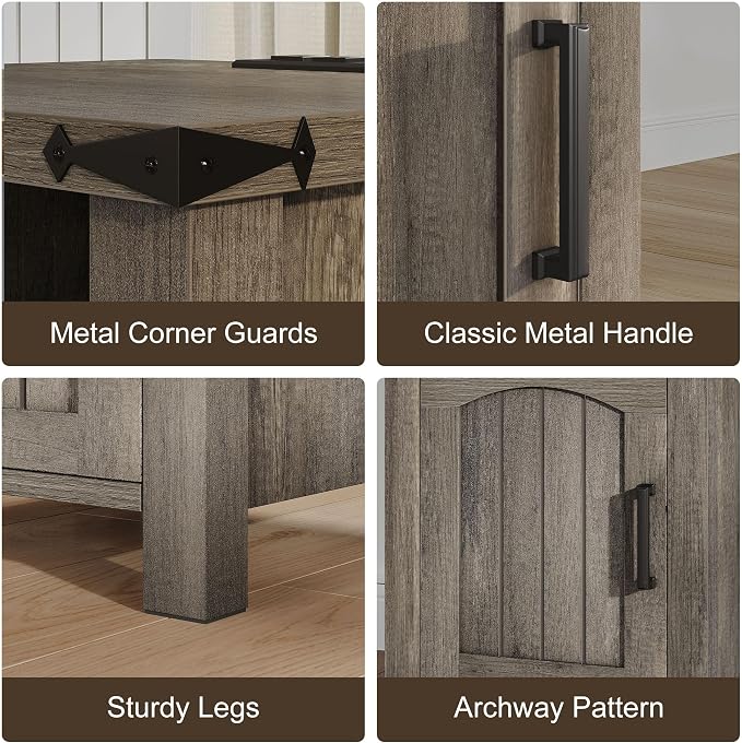 Decofy Farmhouse Nightstand - Image 7