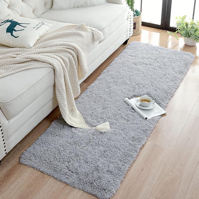 Chicrug Soft 2x10 Runner Rug for Bedroom Living Room Plush Fluffy Rug | Shag - Image 3