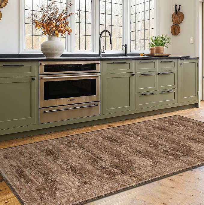 Washable 10ft Long Runners for Hallways, Entryway Indoor Rug, Non Slip Rubber - Image 3