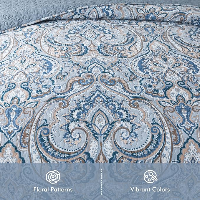 Etwel Lightweight Cotton King Size Quilt Set - Image 2