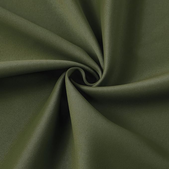 Olive Pinch Pleated Curtains 108 Inches Long - Image 6