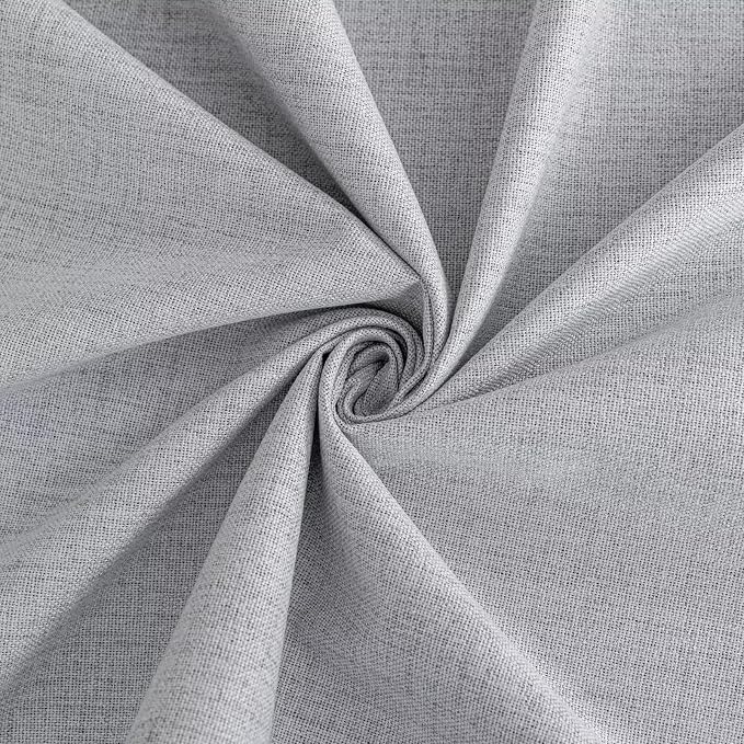 100% Blackout Curtains 90 inch Length 2 Panels Faux Linen Long Drapes - Image 8