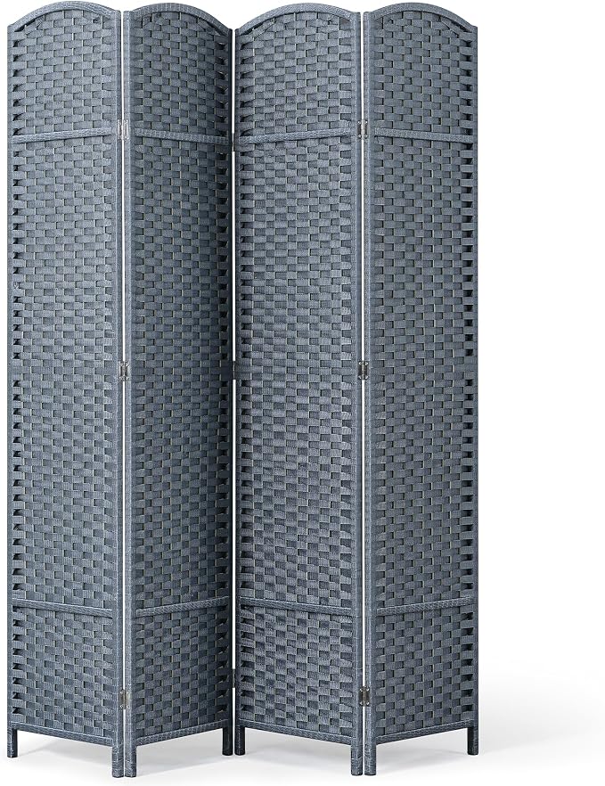 Outdoor Privacy Screen 4-Panel Folding Room Divider Space Partition | 67"H 64"W by Jostyle