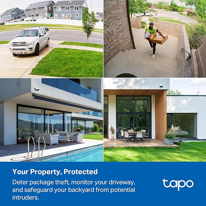 Tapo 1080p Outdoor Wireless Security Camera - Up to 180-Day Battery, Person Detection, Color Night Vision, Subscription-Free Local Storage or Optional Cloud, Works with Alexa & Google Assistant, C400