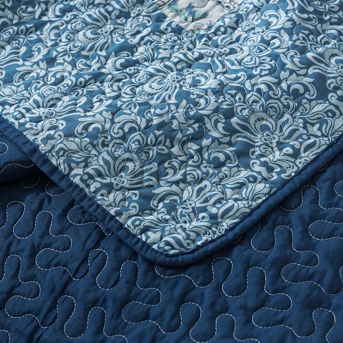 Etwel Cotton Patchwork California King Quilt Set - Image 8