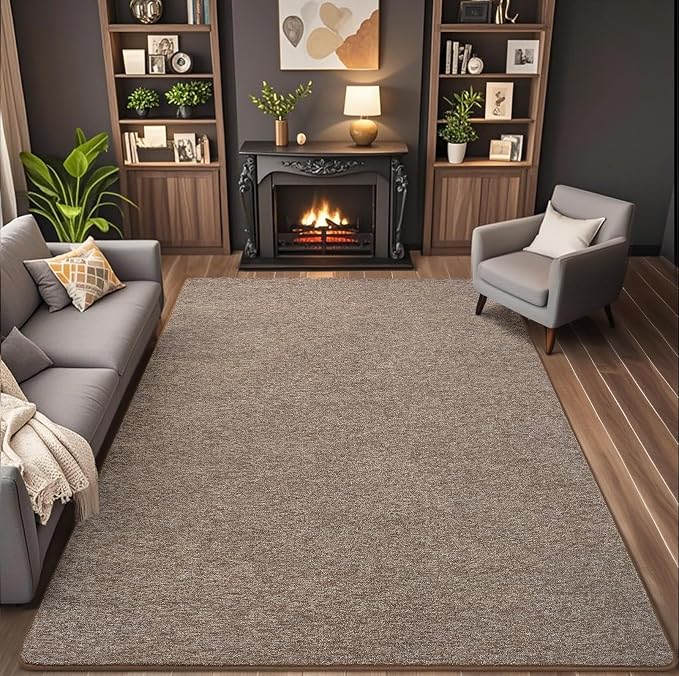 7x10 Area Rugs for Living Room Non Slip Dorm Bedroom Rug, Minimalist Washable by AROGANAREARUG