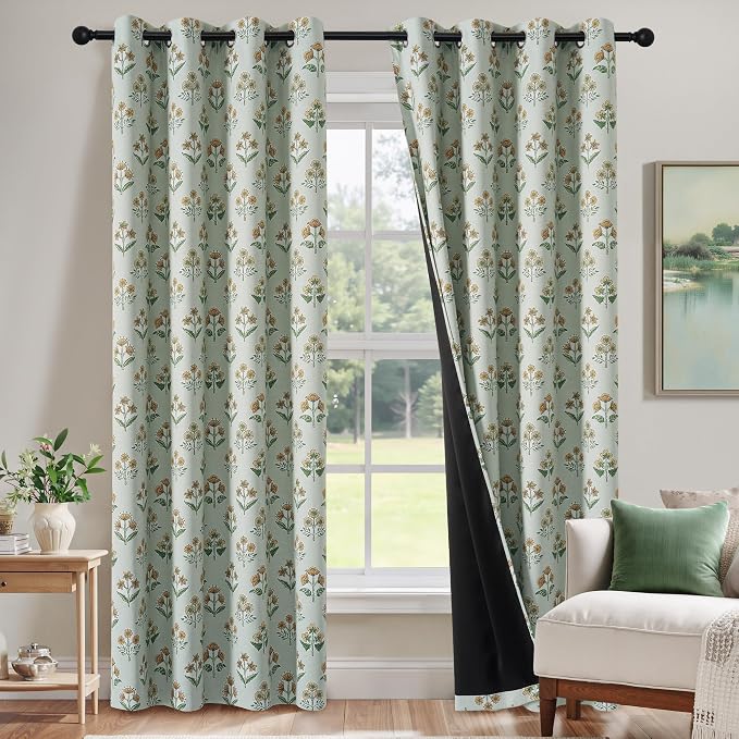 RYB HOME 100% Blackout Curtains 84 Inches Long - Image 2