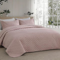 Bedsure Quilts Queen Size, Lightweight Comforter Set, Dusty Rose Bedspread | by Unknown