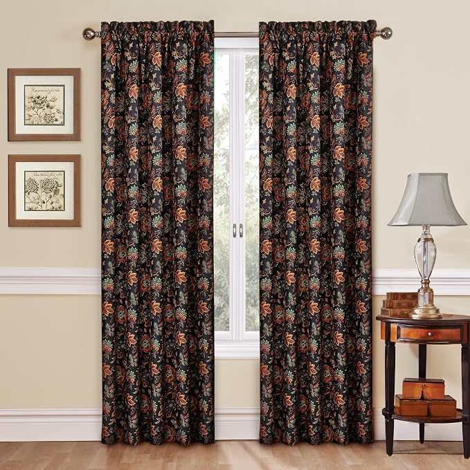 Waverly Navarra Onyx Window Panel by Waverly