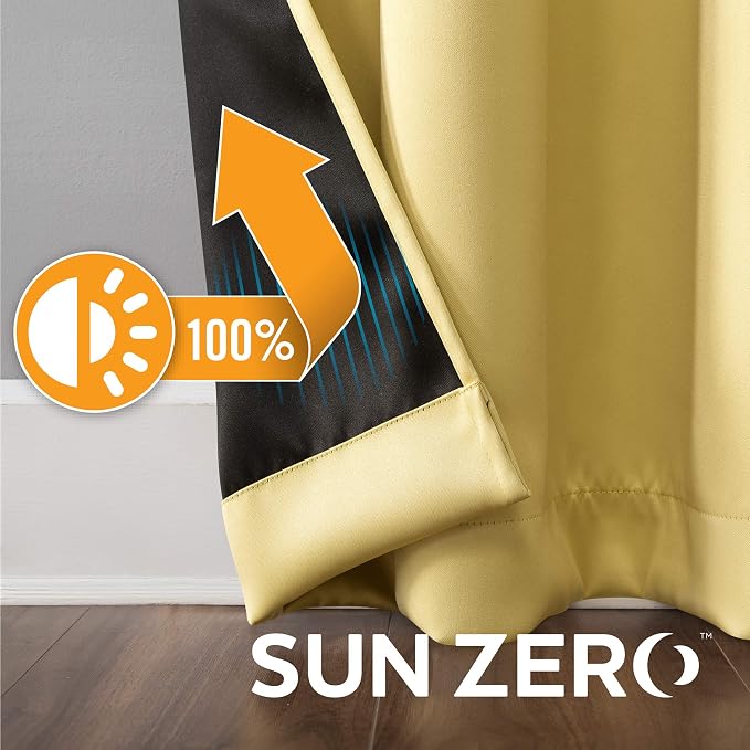 Sun Zero Nordic 2-pack Theater Grade Extreme 100% Blackout Grommet Curtain - Image 5