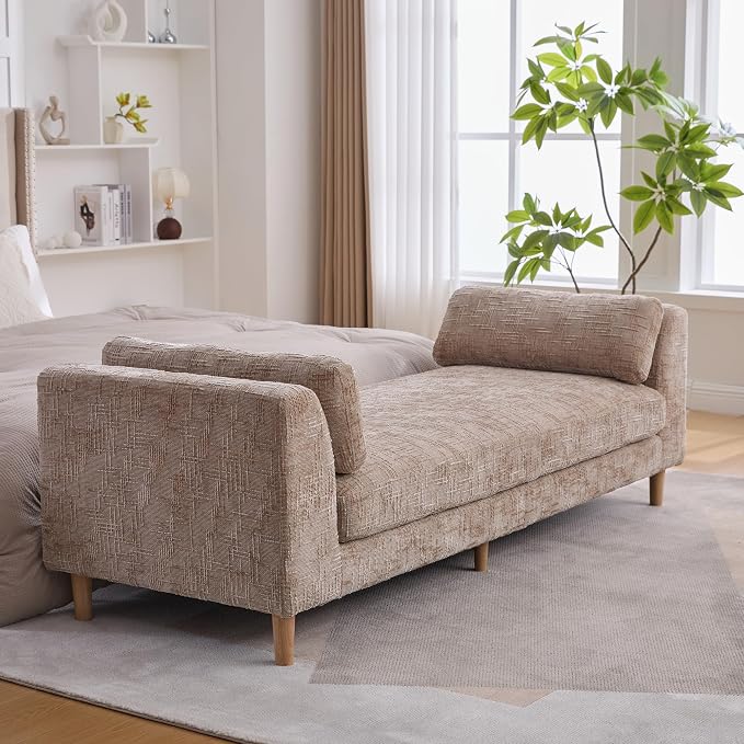 Modern Upholstered End of Bed Bench - Image 3
