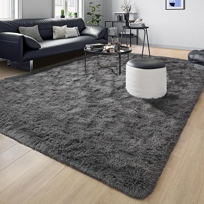 Soft Fluffy Rugs for Living Room, 5x8 Shaggy Area Rug for Bedroom, Modern Shag - Image 8