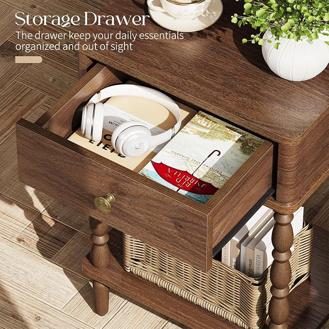 Yoobure Small Side Table with Drawer - Image 4