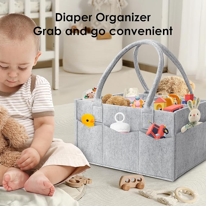 HIPHOP PANDA 2-Pack Diaper Caddy Organizer - Image 4