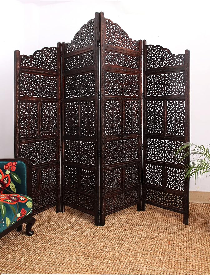 COTTON CRAFT Room Divider Wood Screen - Image 4