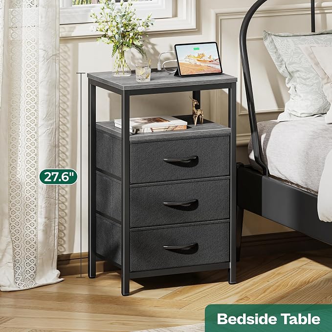 Huuger Nightstands Set of 2, Nightstand - Image 4