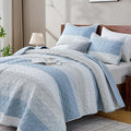 King Size Quilt Set Misty Blue by Andency
