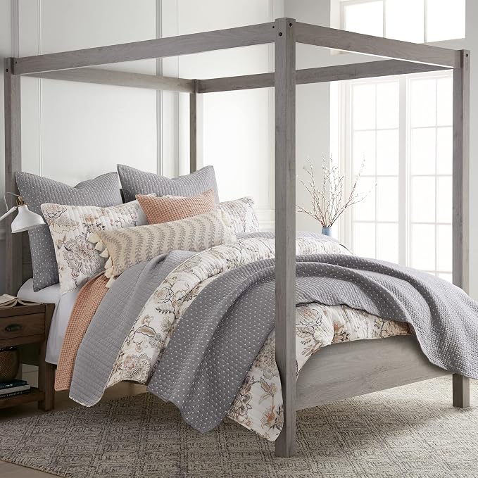 Levtex Home Cross Stitch Reversible King/Cal King Quilt Set and 2 Pillow Shams - Image 7