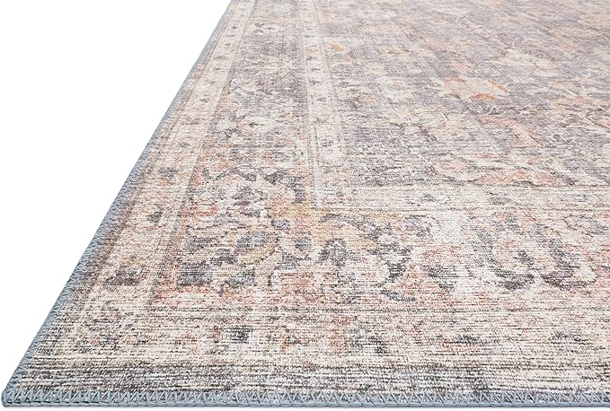 Loloi II Skye Collection SKY-01 Grey/Apricot 5'-0" x 7'-6" Area Rug