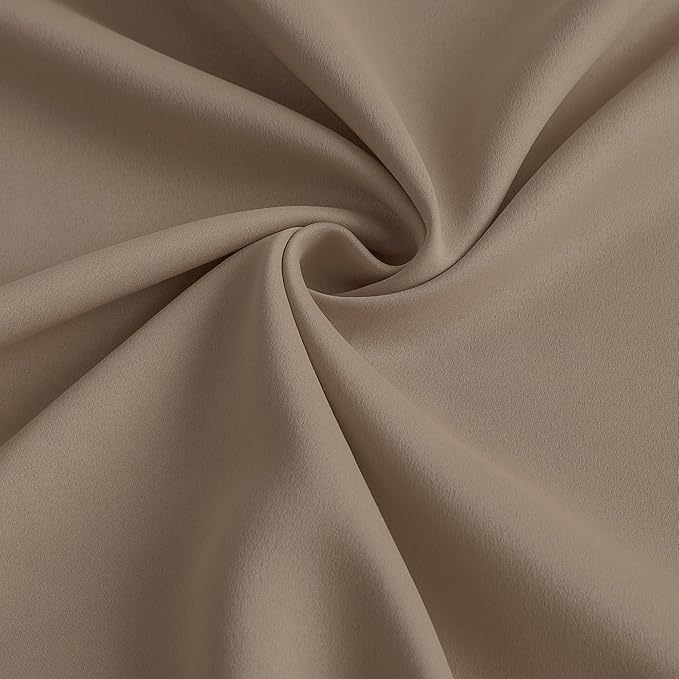 Cappuccino Blackout Curtains 144 Inches Long 12 feet Tall, Extra Long Pinch - Image 7