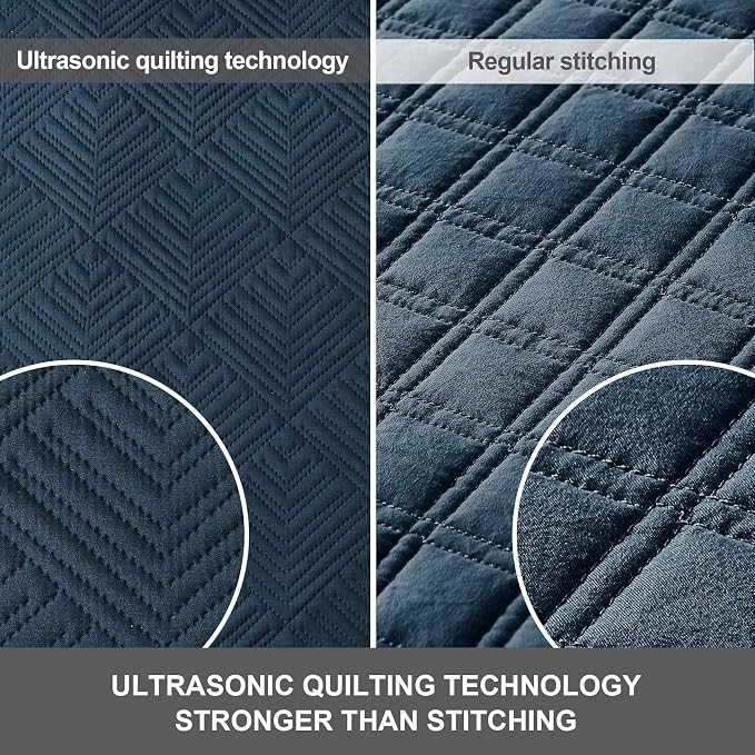 Hansleep Navy Quilt Queen Size - Image 5