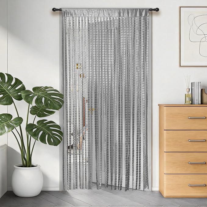 Vintage Copper Coin Pattern Door Curtain - Image 4